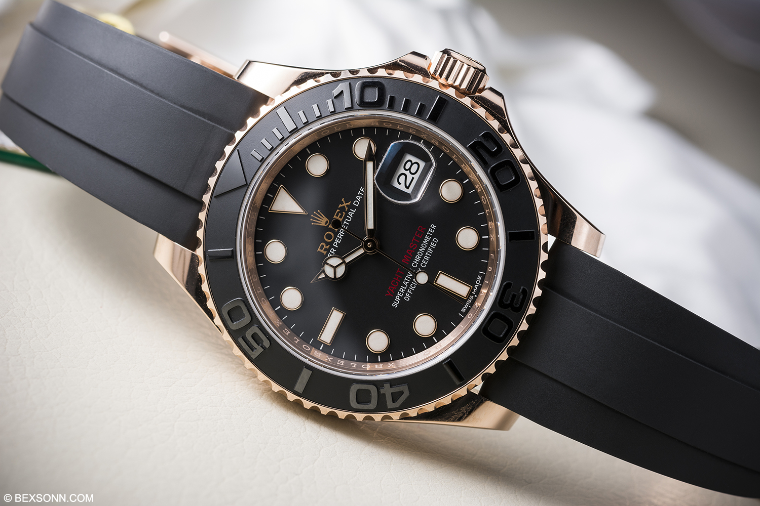 Introducing the Rolex Yacht-Master 18-Carat Everose Gold 40 & 37, which ...