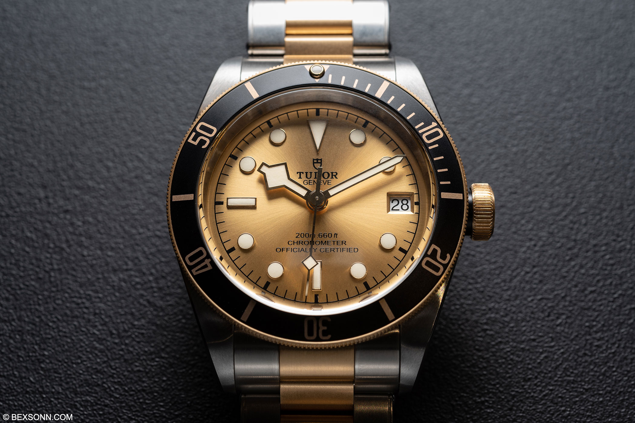 The Tudor Heritage Black Bay Steel Gold With Champagne Dial Bexsonn