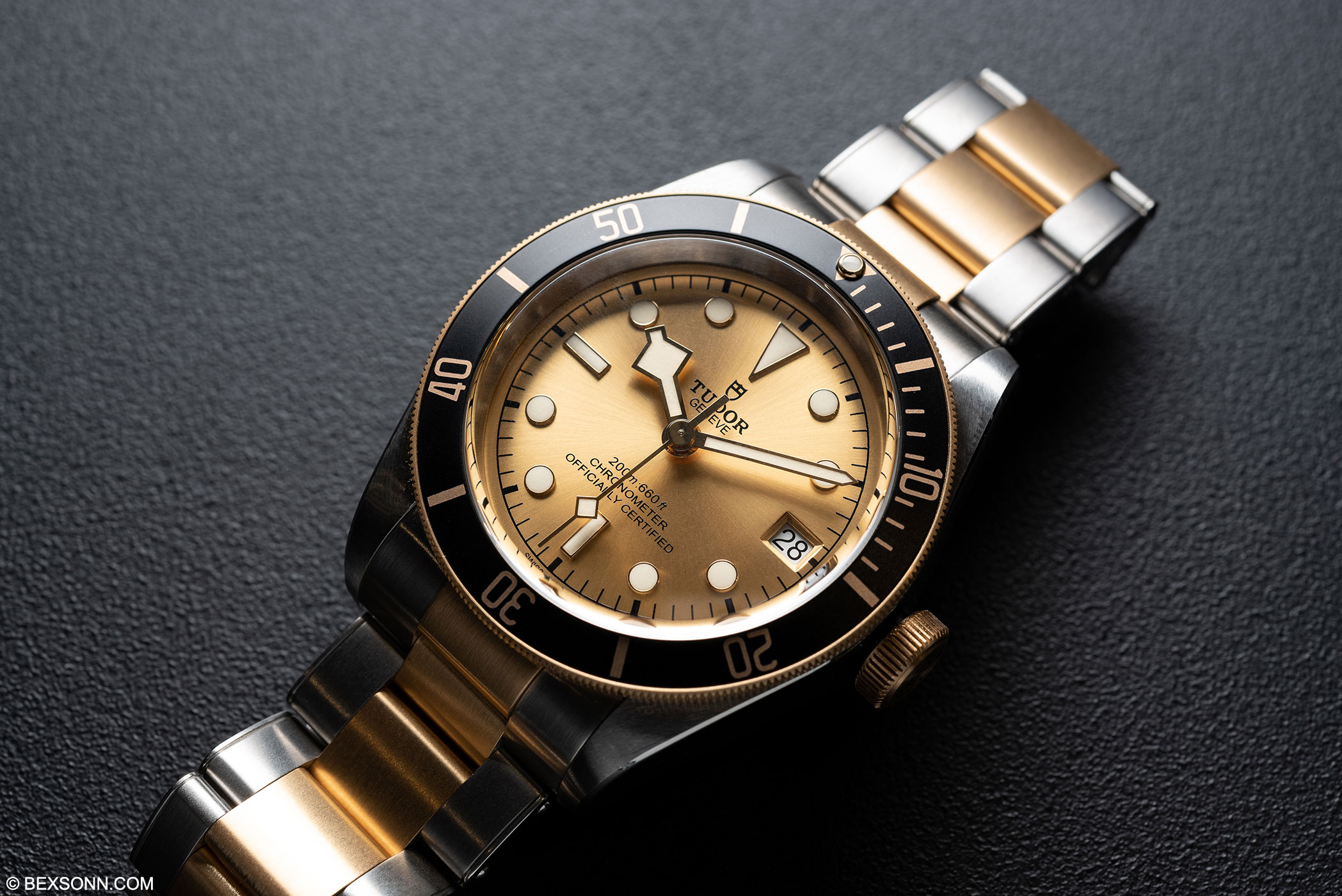 The Tudor Heritage Black Bay Steel Gold With Champagne Dial Bexsonn