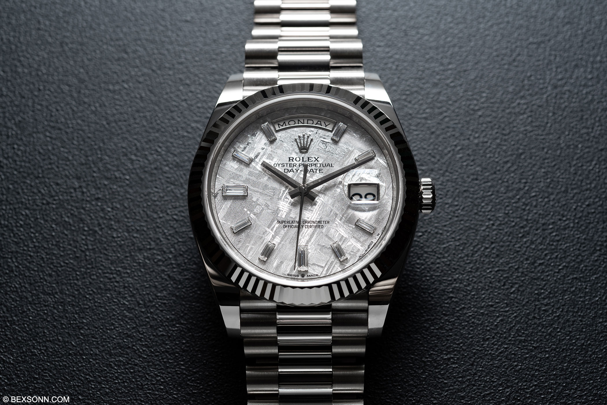 rolex president meteorite dial