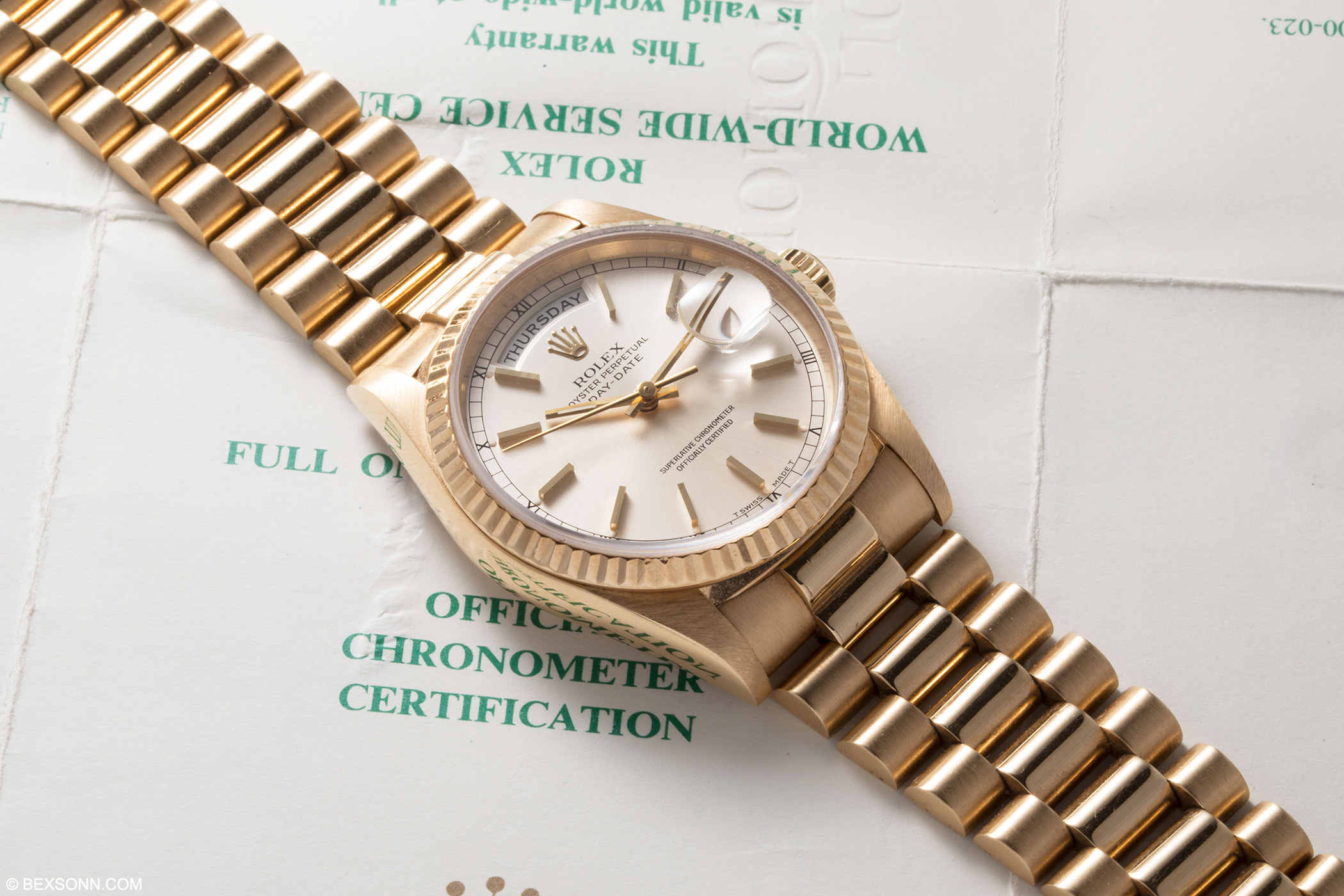 gold day date watch