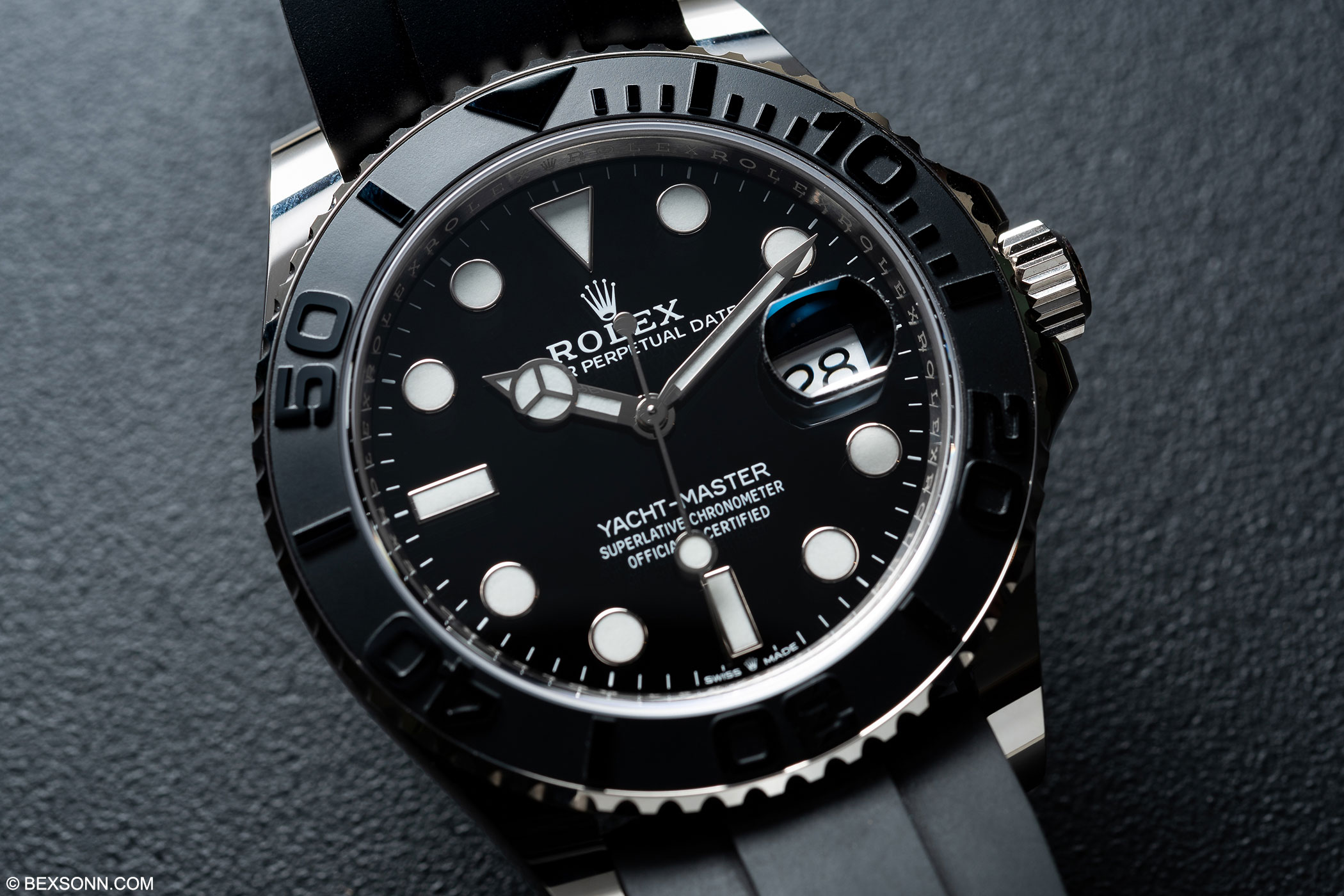 rolex yacht master black rubber