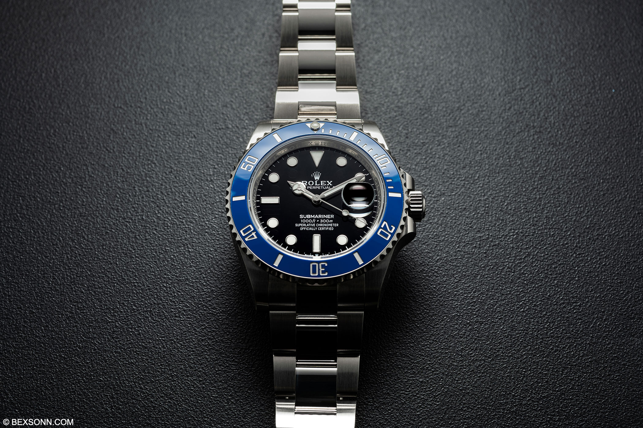 rolex submariner date blue dial